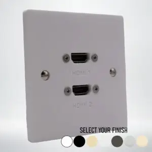 Single Gang Twin HDMI Wall Plate Single Gang Twin HDMI Wall Plate