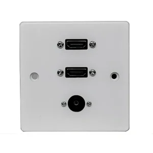 Single Gang Dual HDMI With Optical Wall Plate