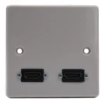 Single Gang Dual HDMI Wall Plate