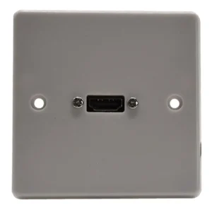 Single Gang HDMI Wall Plate