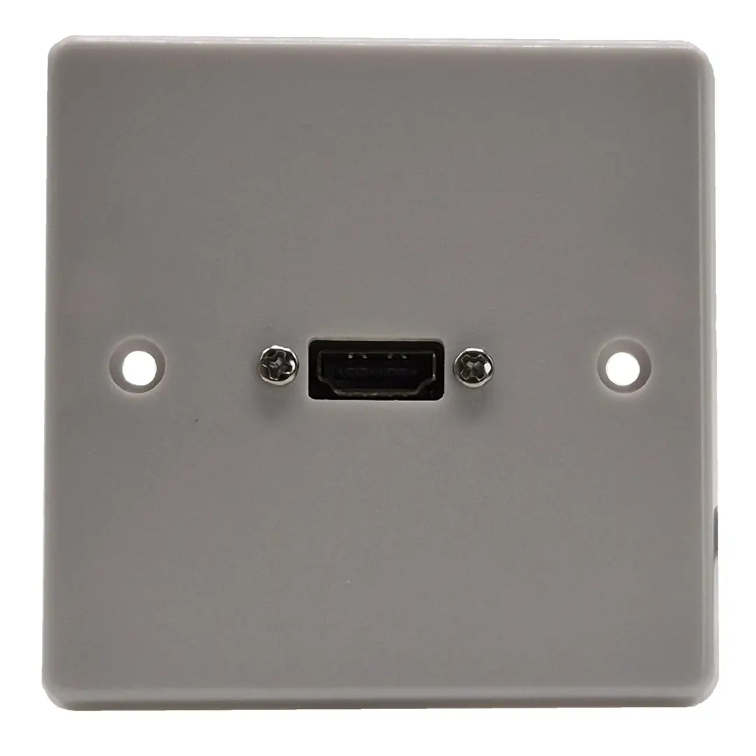 Single Gang HDMI Wall Plate