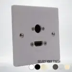 Single Gang Single HDMI With Optical Wall Plate