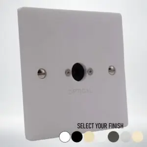 Single Gang Optical Audio Wall Plate
