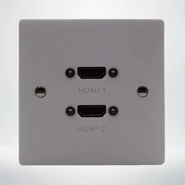 Single Gang Twin HDMI Wall Plate Single Gang Twin HDMI Wall Plate