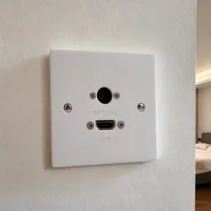 single hdmi and optical faceplate