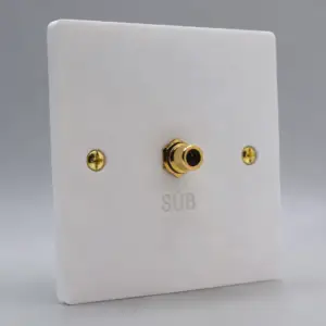 Single Gang Subwoofer Speaker Wall Plate