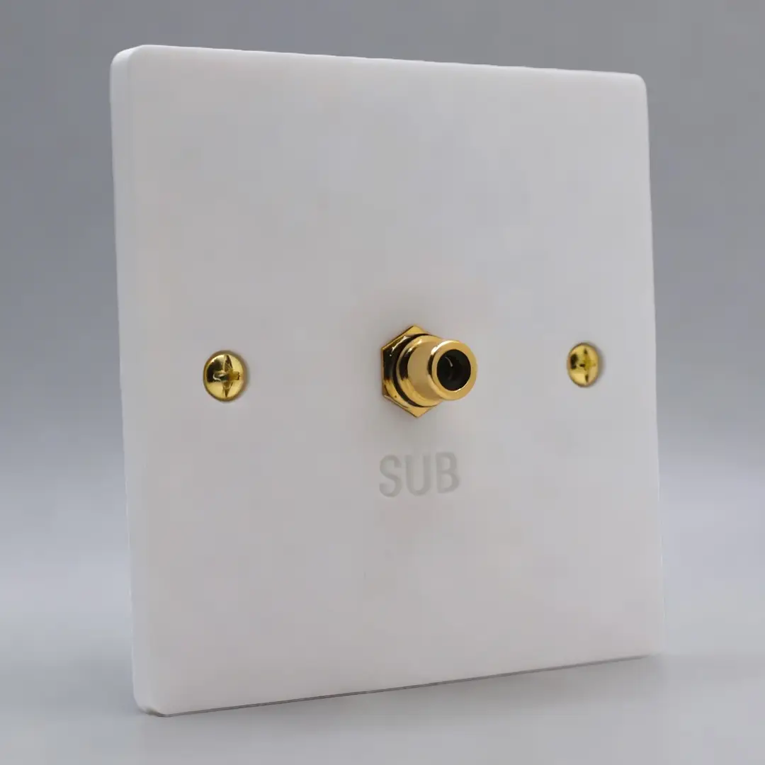 Single Gang Subwoofer Speaker Wall Plate