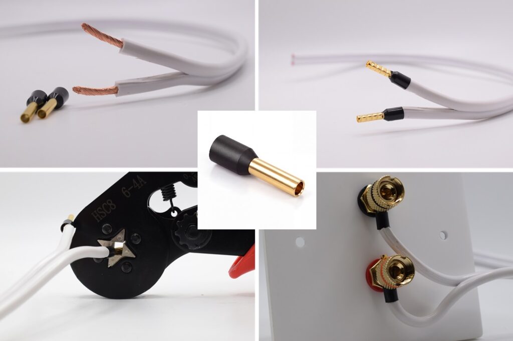 speaker cable crimp ferrules