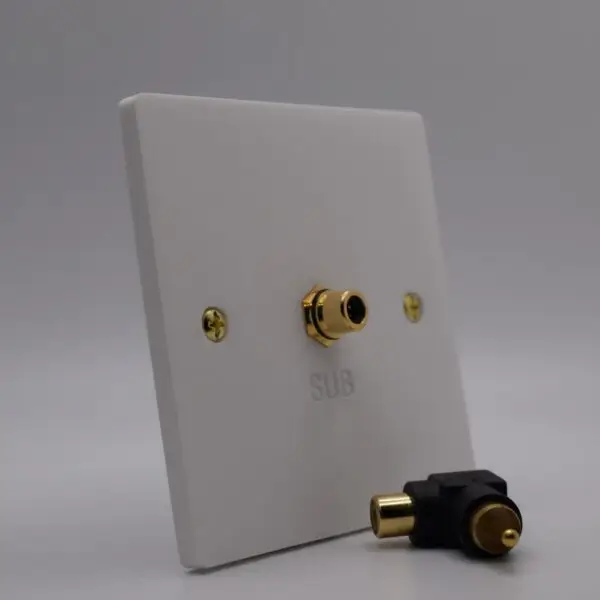 Single Gang Subwoofer Speaker Wall Plate