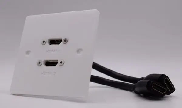 Single Gang Twin HDMI Wall Plate Single Gang Twin HDMI Wall Plate