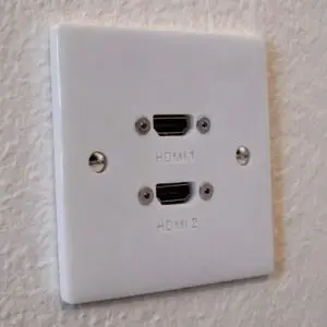 Single Gang Twin HDMI Wall Plate Single Gang Twin HDMI Wall Plate