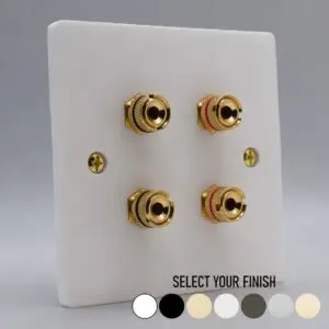 Single Gang Twin Speaker Plate Single Gang Twin Speaker Plate