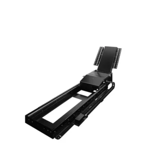 ubl under bed tv lift is slid out from under bed and is starting to hinge the TV 90 degrees
