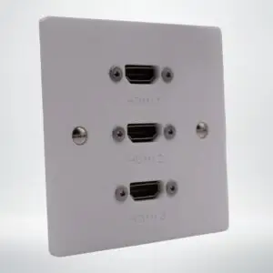 Single Gang Triple HDMI Wall Plate Single Gang Triple HDMI Wall Plate