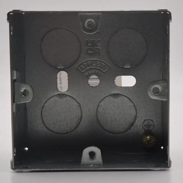 47mm Deep Single Gang Steel Back Box