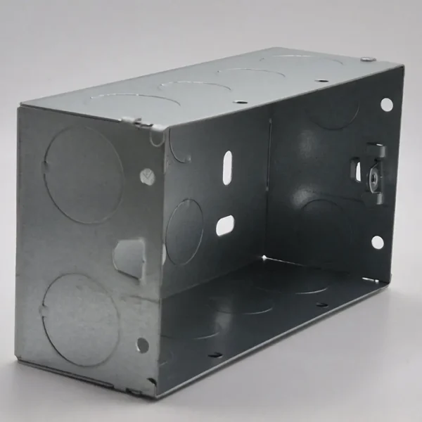 47mm Deep Double Gang Steel Back Box