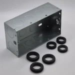 47mm Deep Double Gang Steel Back Box