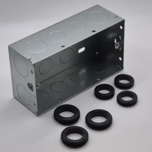 47mm Deep Double Gang Steel Back Box