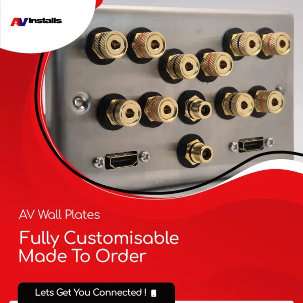 5.2 speaker plate with two hdmi connections