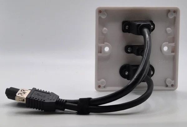 HDMI, USB-A & USB-C Wall Plate