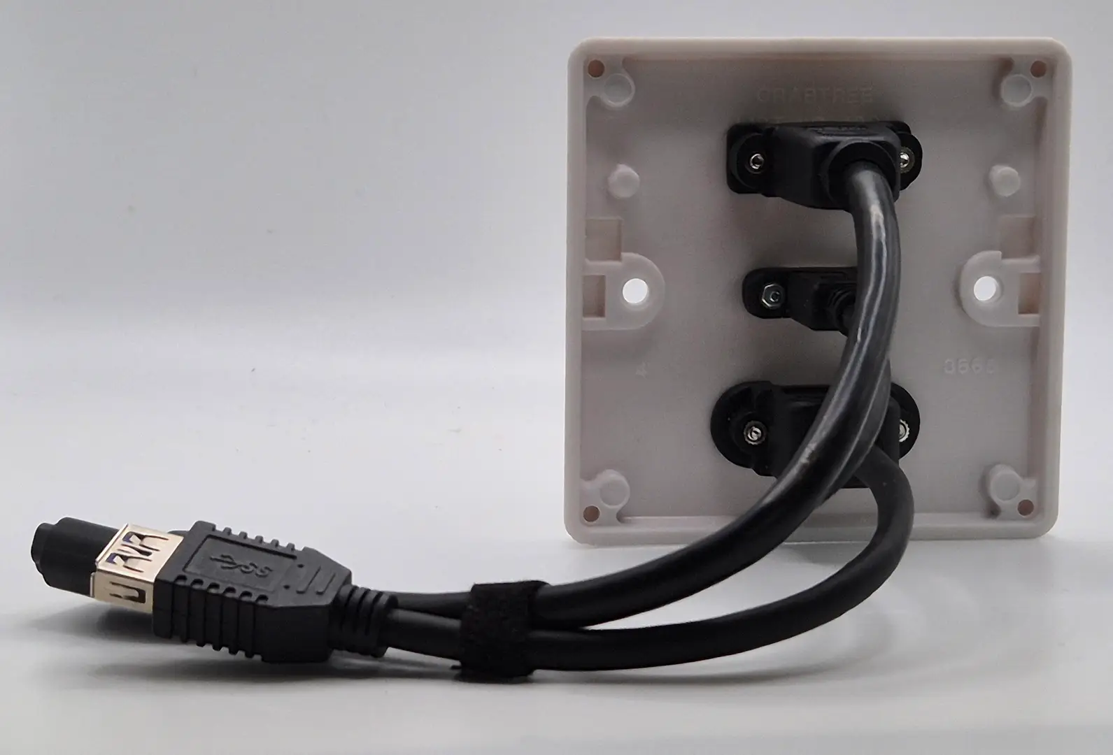 HDMI, USB-A & USB-C Wall Plate