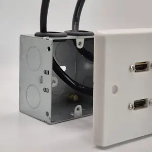 hdmi wall plate with 47mm deep back box 