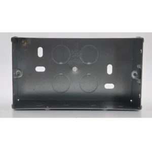 47mm Deep Double Gang Steel Back Box - Image 2