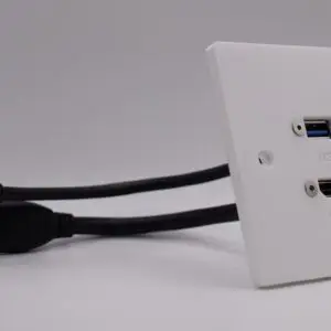 hdmi and usb wall connection plate
