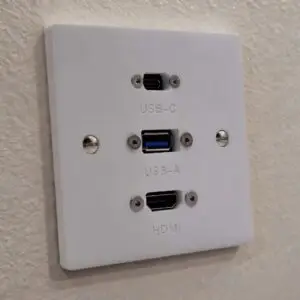 interactive touch screen connection plate