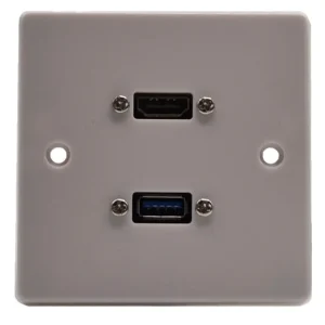 HDMI & USB Wall Plate