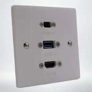 HDMI, USB-A & USB-C 3.1 Wall Plate HDMI, USB-A & USB-C 3.1 Wall Plate