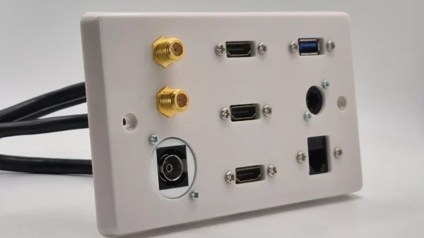Flat Screen TV Connection Wall Plate