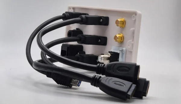 Flat Screen TV Connection Wall Plate