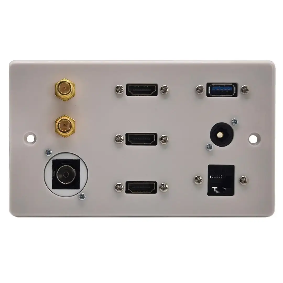 Flat Screen TV Connection Wall Plate