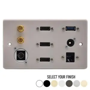 Flat Screen TV Connection Wall Plate Flat Screen TV Connection Wall Plate