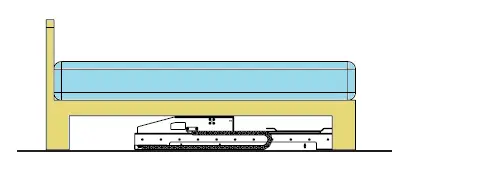 technical illustration of ubl tv lift