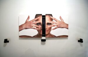 split picture mechanism for hiding tvs 
