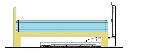 TV Lift Extended and Hinged