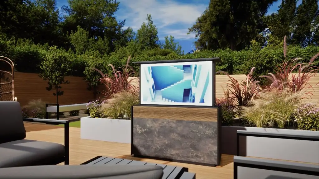 cineair outdoor tv lift cabinet