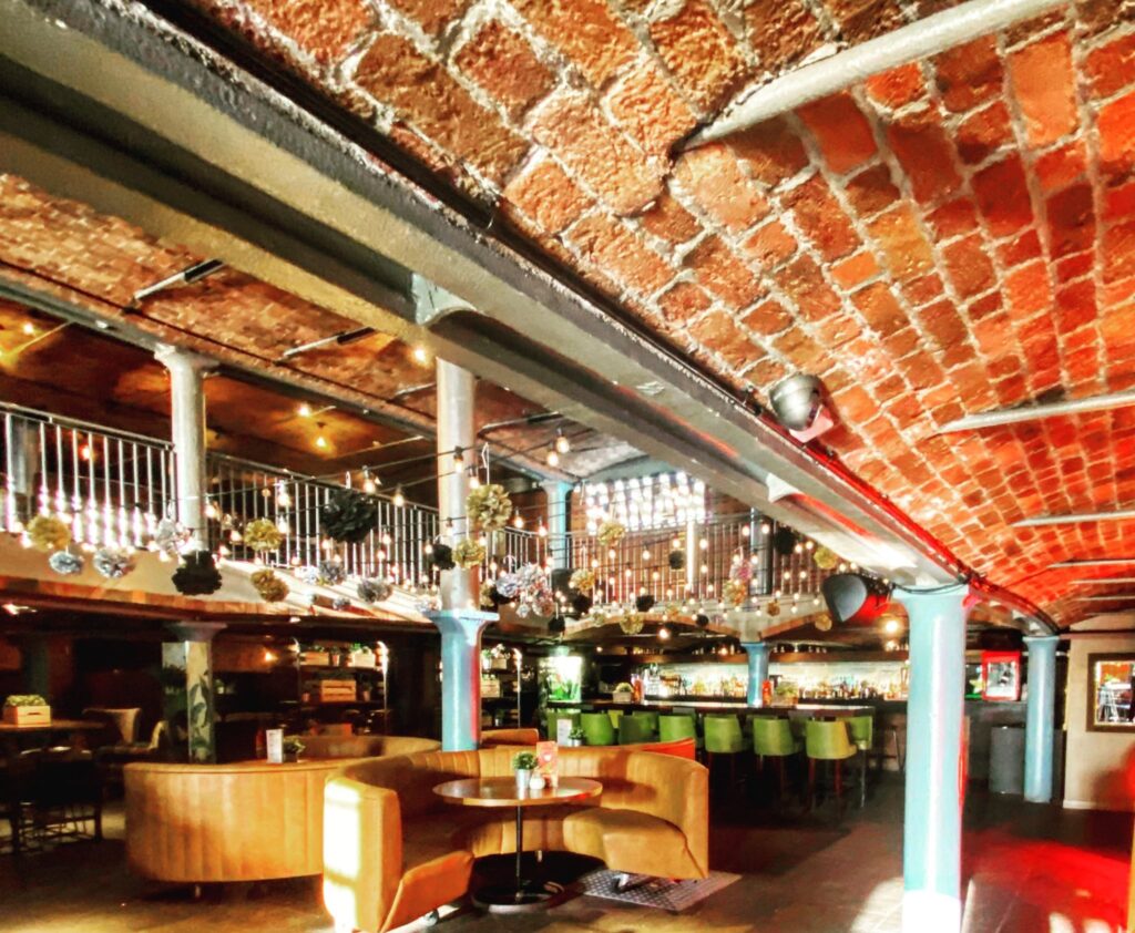 Restaurant Bar vaulted ceiling