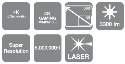 projector feature icons 