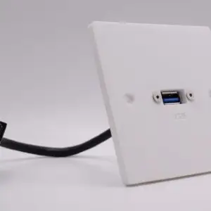 connection plate with USB-A socket