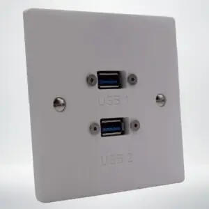 dual usb-a on single gang plate