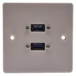 Dual USB Connection Plate