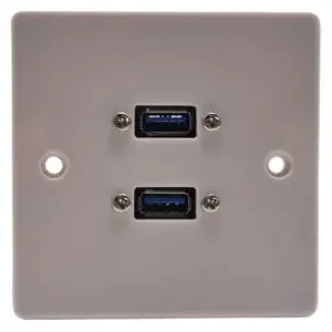 Dual USB Connection Plate