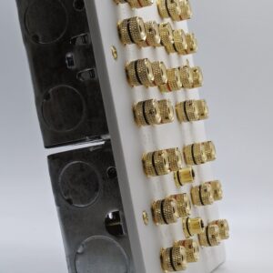 four gang speaker wall plate 9.2.6 dolby atmos