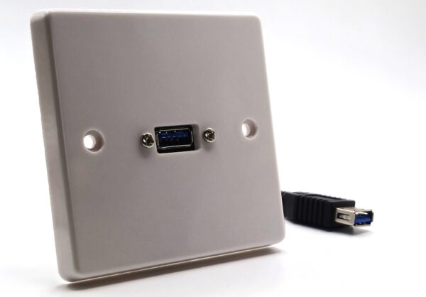 Single USB-A Wall Plate Single USB-A Wall Plate