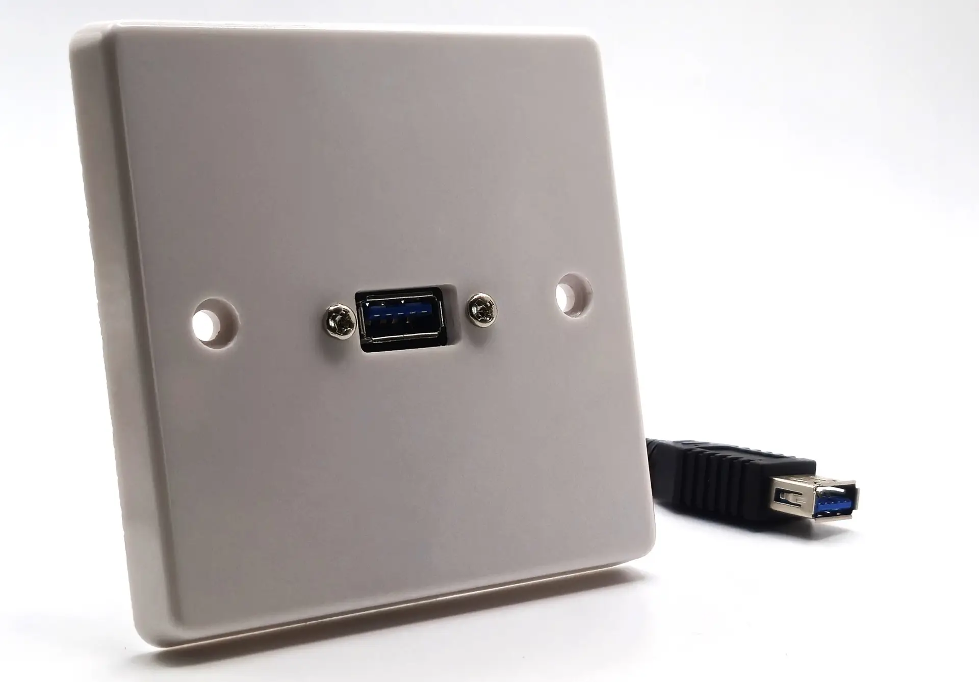Single USB-A Wall Plate