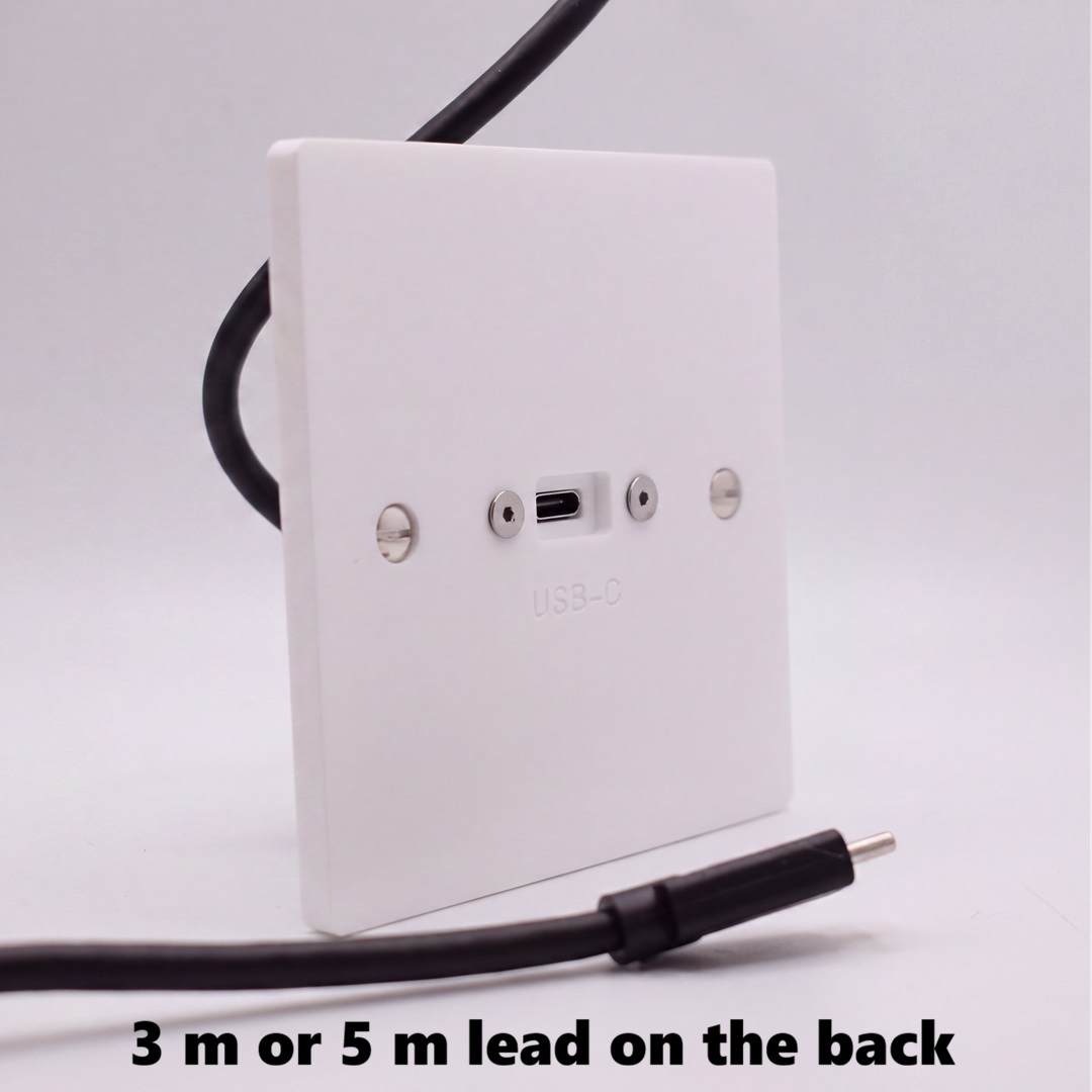 Single Gang USB-C 3.2 connection Plate Single Gang USB-C 3.2 connection Plate