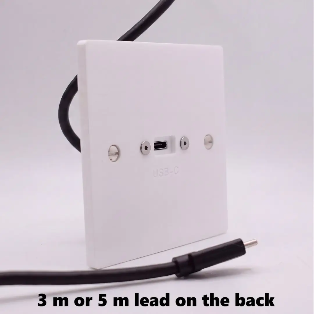 Single Gang USB-C 3.2 connection Plate Single Gang USB-C 3.2 connection Plate